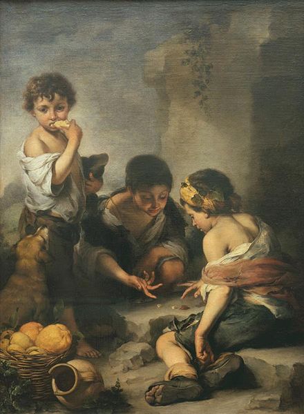 Bartolome Esteban Murillo Kinder beim Werfelspiel